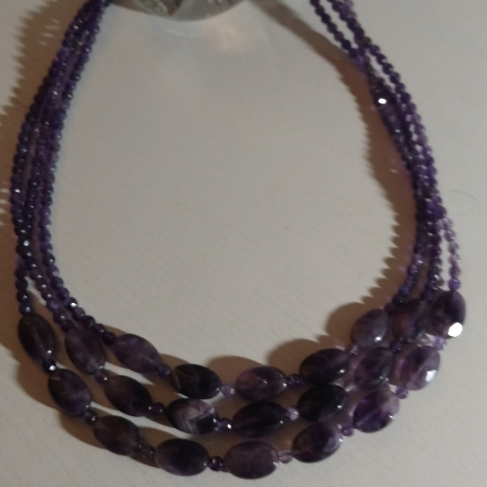 Jay King Amethyst beaded necklace